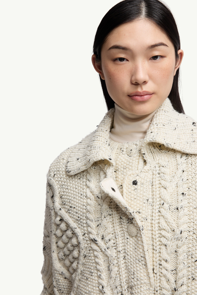Wool Blend Tassel Cape 7