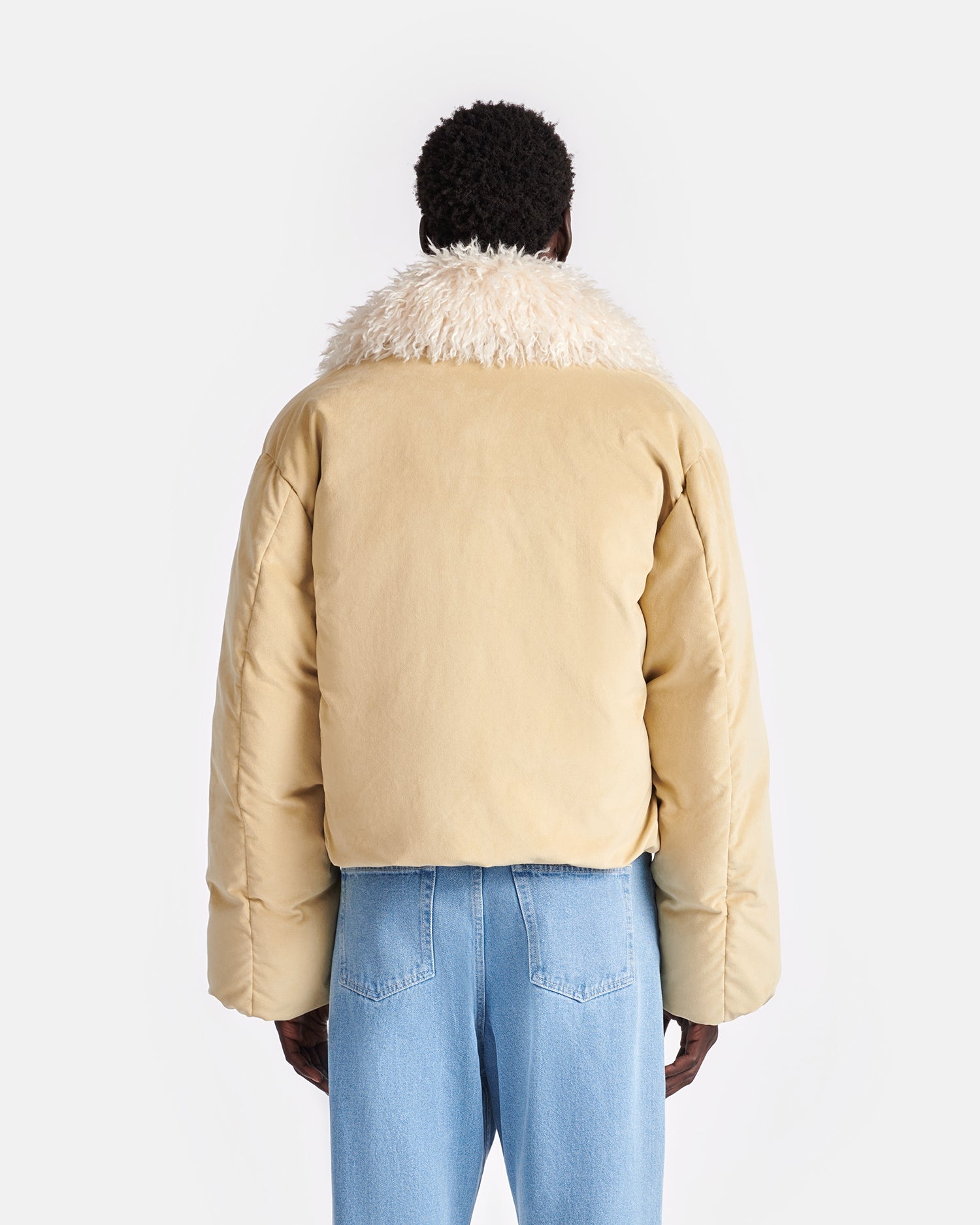 Alt-Suede and Faux-Fur Jacket - 7
