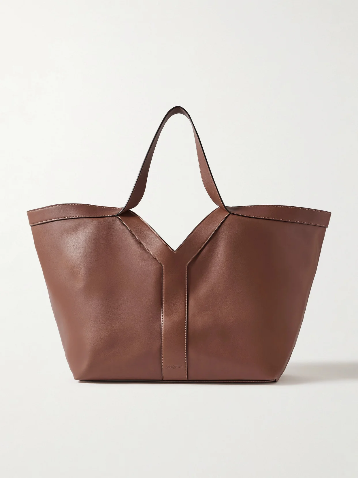 Y Leather Tote - 1