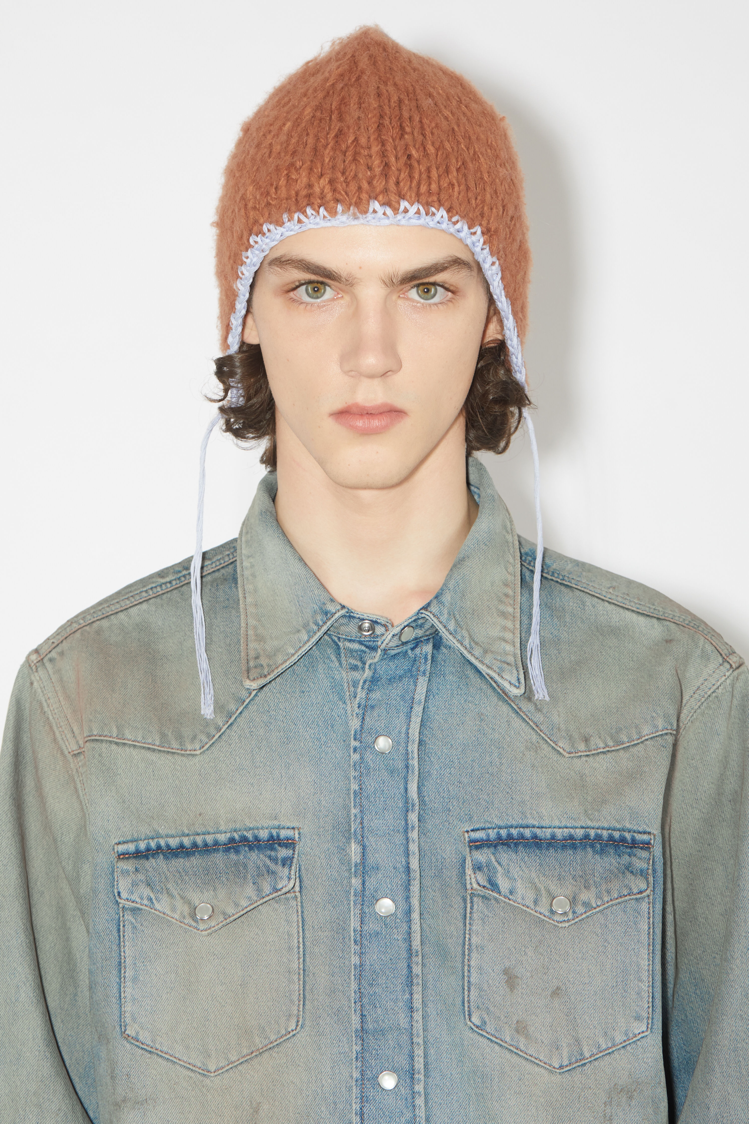 Denim button-up shirt - Mid blue - 5
