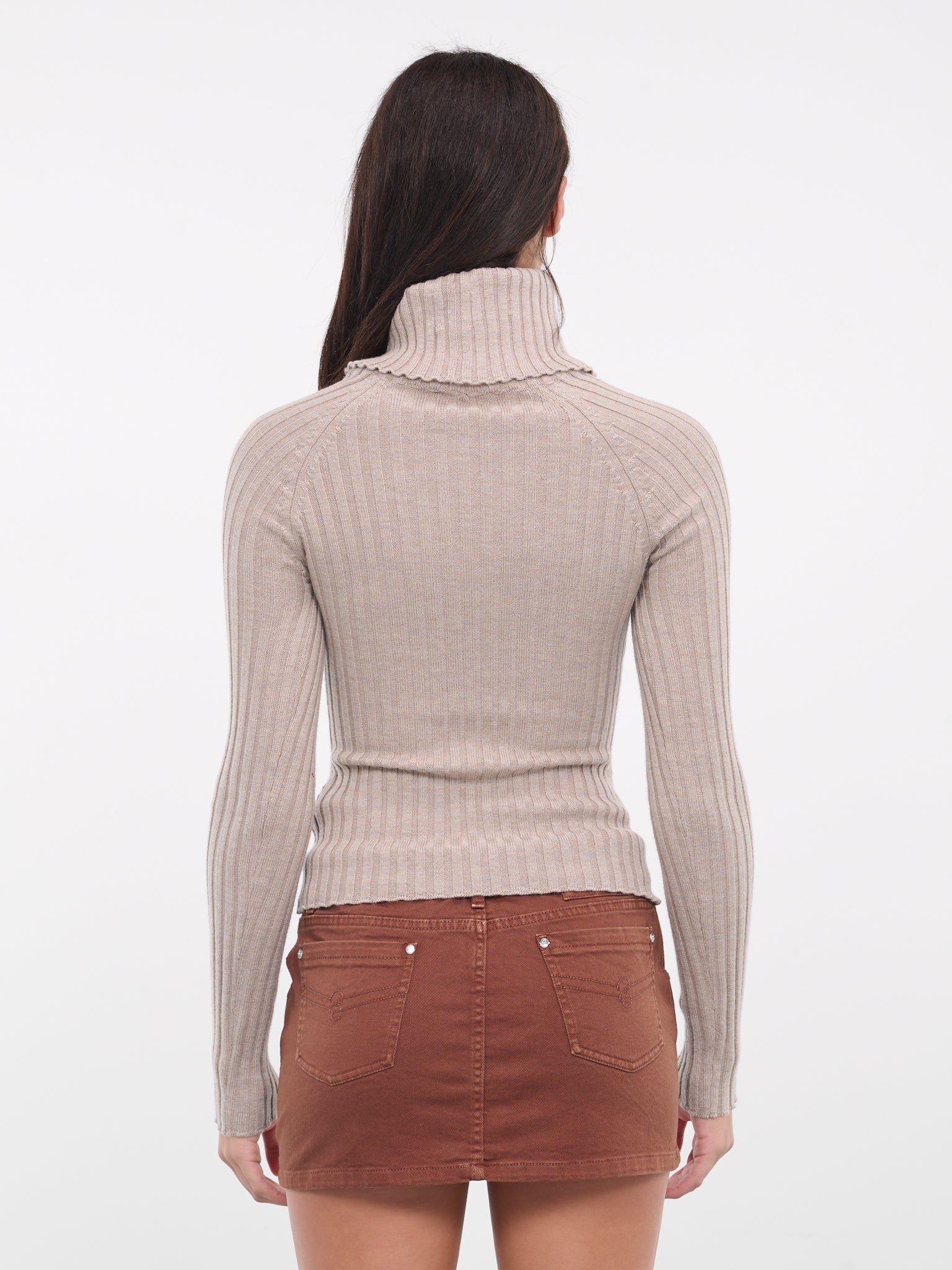 Cut-Out Turtleneck Sweater - 3