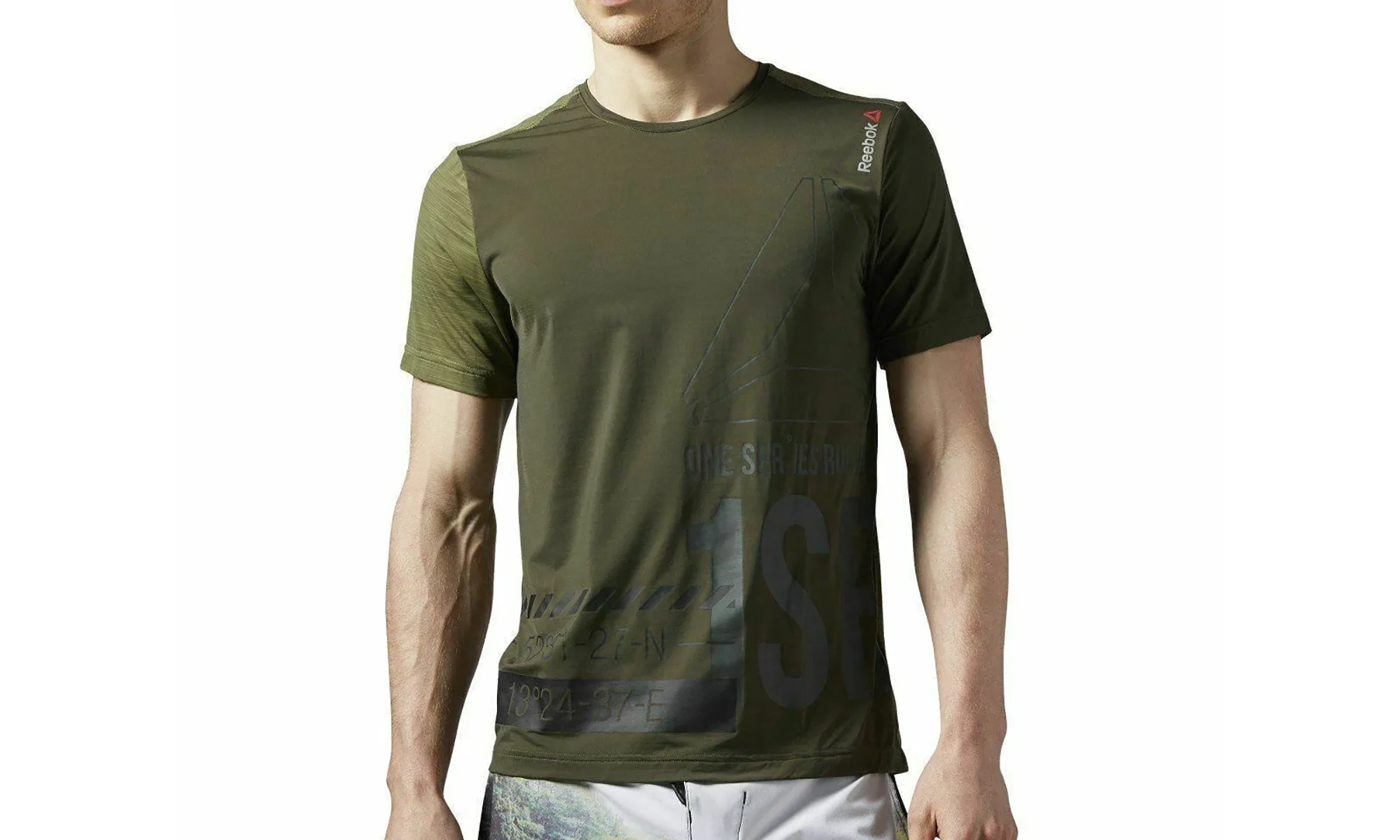 One Series Running Shortsleeve ActivChill Tee "Poppy Green" S94224 - 1