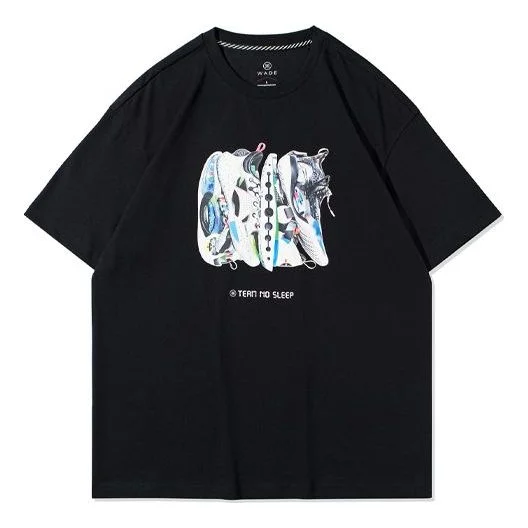 Li-Ning Way Of Wade Team No Sleep Graphic T-shirt 'Black' AHSRA85-2 - 1