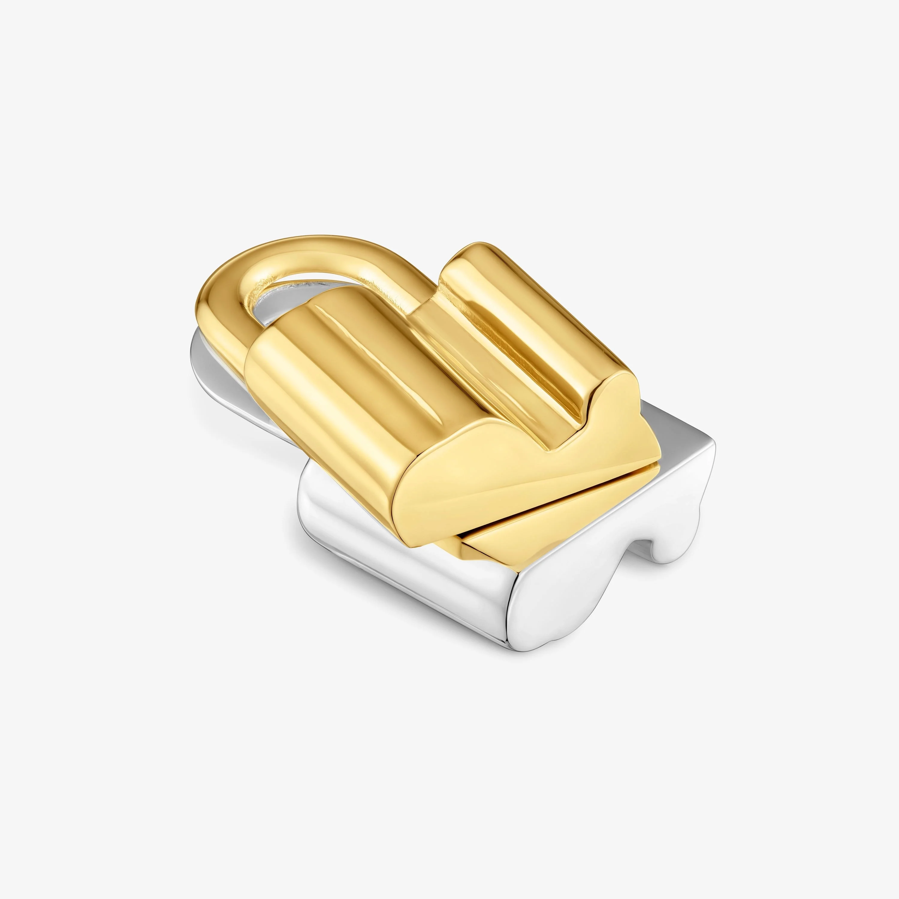 26 mm two-tone bear padlock motif Pendant TOUS Unlock - 1