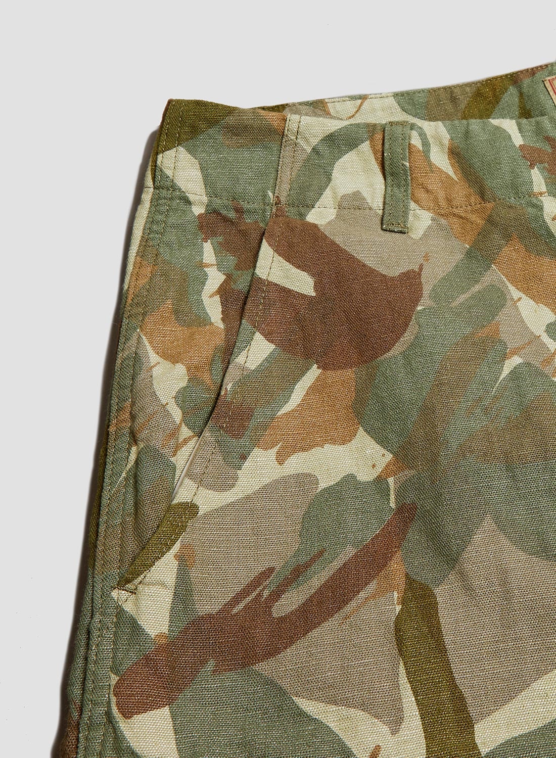 Liam Gallagher x Nigel Cabourn - Cotton/Linen Bush Shorts (Reinterpreted Military Pattern) - 3