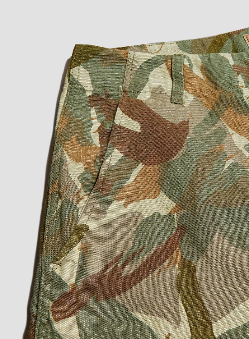 Liam Gallagher x Nigel Cabourn - Cotton/Linen Bush Shorts (Reinterpreted Military Pattern) 3