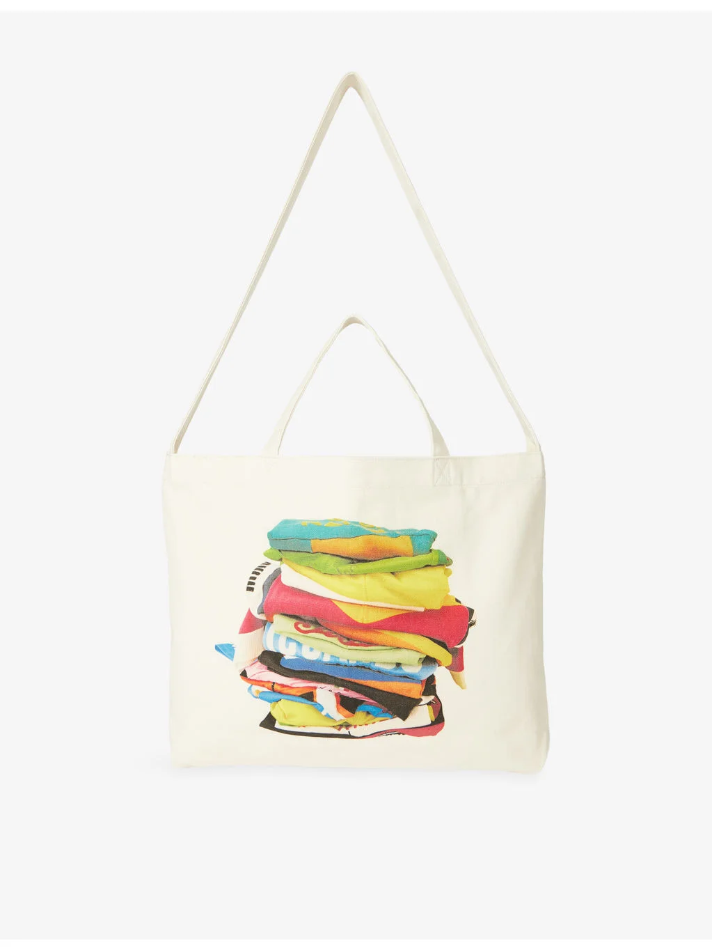 Dream Factory Cycling Stack Print Cotton-Canvas Tote Bag - 1