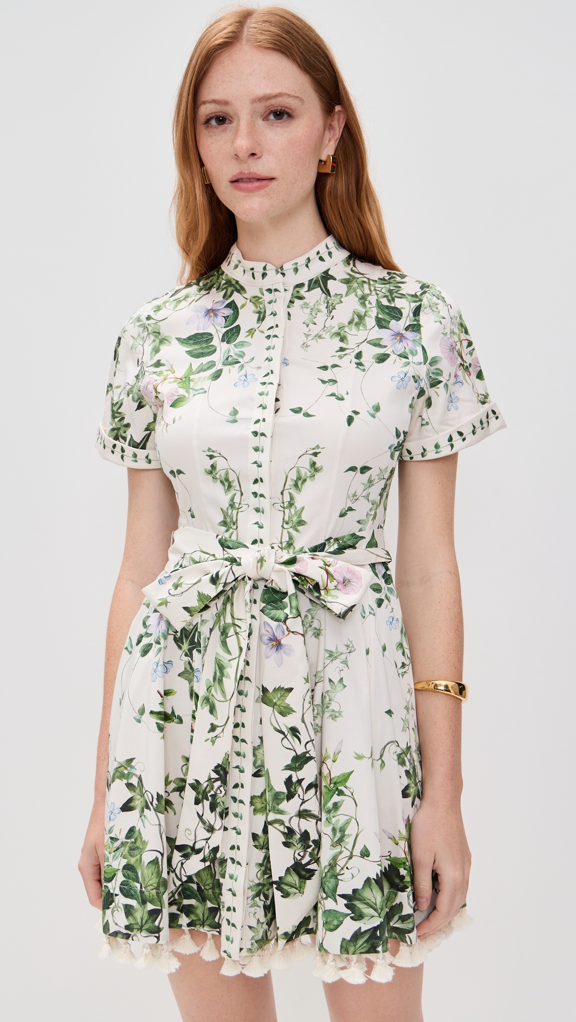 Lucy Rolled Sleeve Mini Shirt Dress - 6