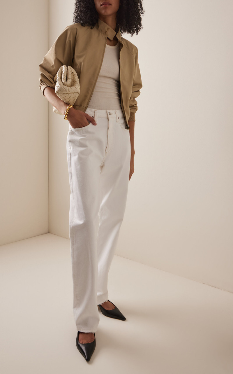 AGOLDE Kelly Rigid High-Rise Straight-Leg Jeans white outlook