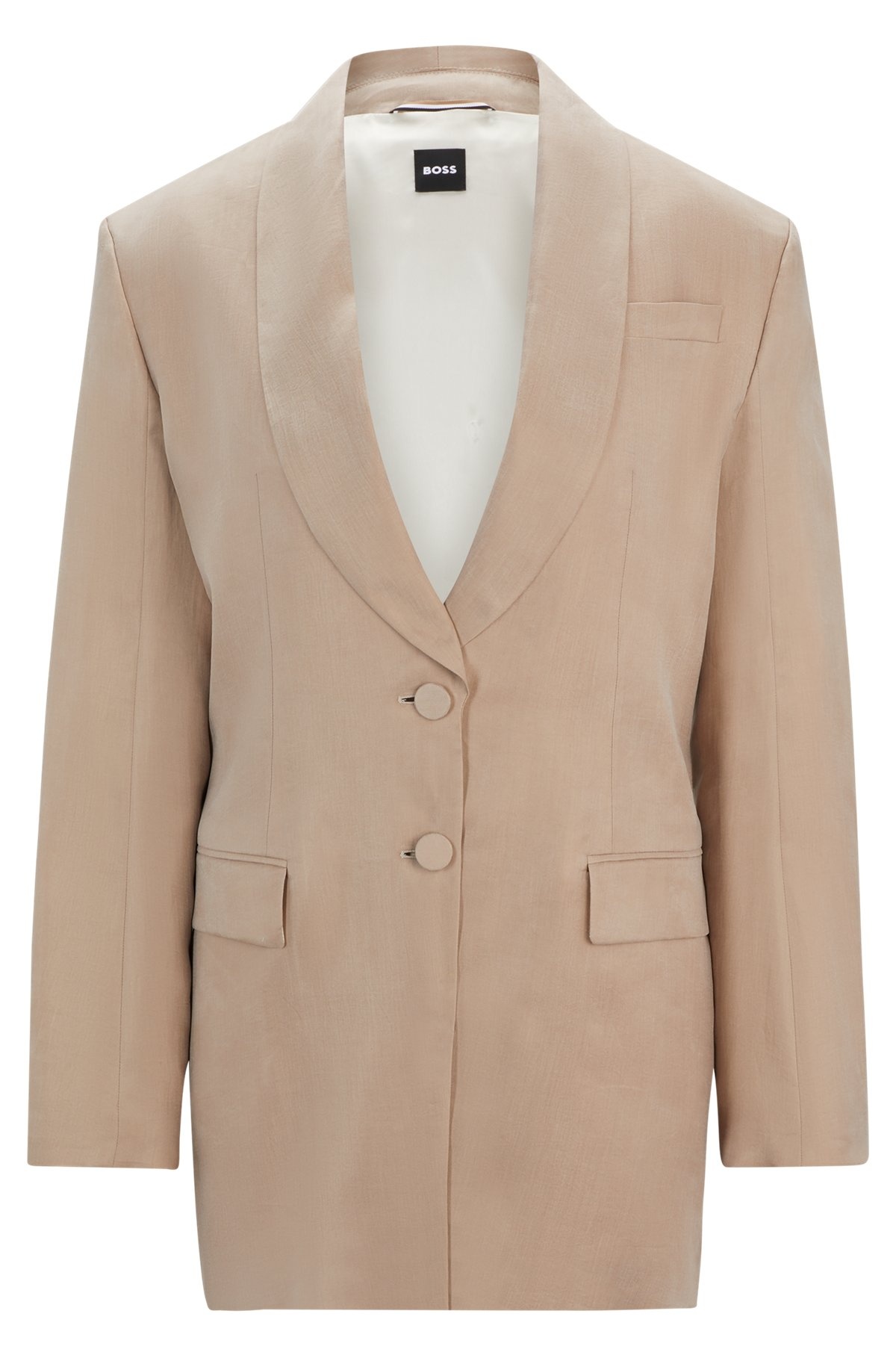 LONGLINE SLIM-FIT JACKET WITH REAR BELT - 1