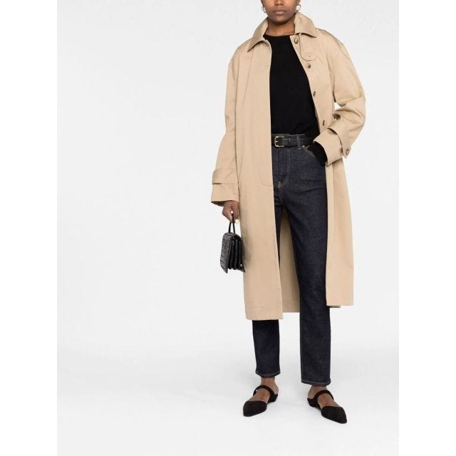 TOTEME Gabardine car coat トレンチコート Gabardine Car Coat – La Garçonne