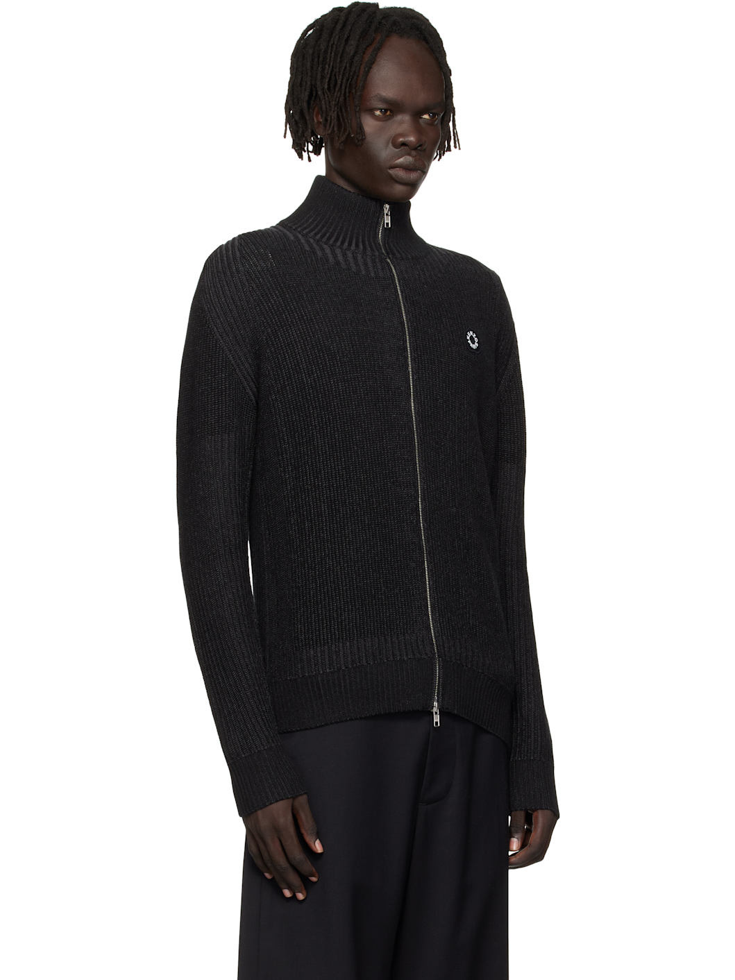 Black Kenzo Paris 'Boke Flower 2.0' Zipped Cardigan - 2
