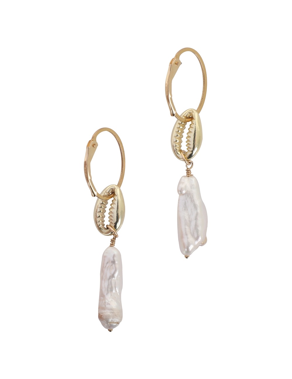 COWRIE SHELL EARRINGS - 1