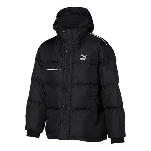 PUMA Street Style Logo Down Jacket 'Black' 929836-01 - 1