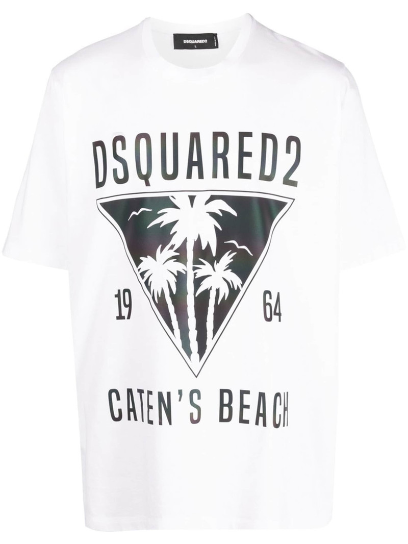 logo-print short-sleeved T-shirt - 1