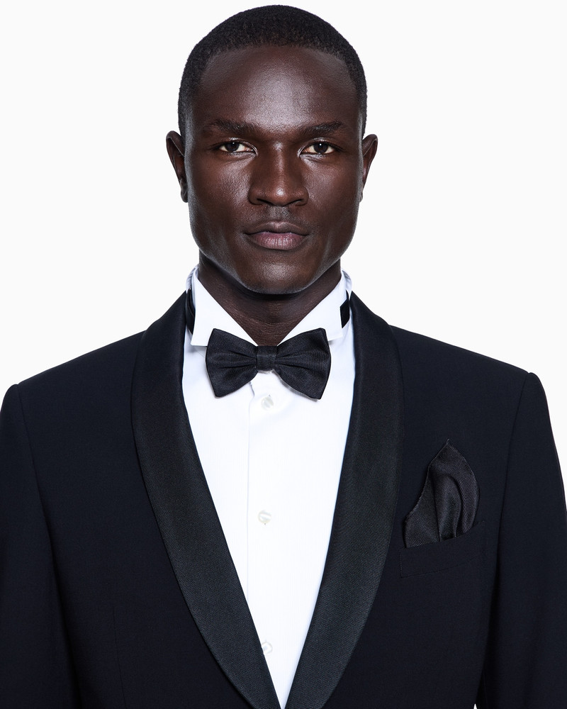 GIORGIO ARMANI Soho Line single-breasted tuxedo in wool crêpe outlook