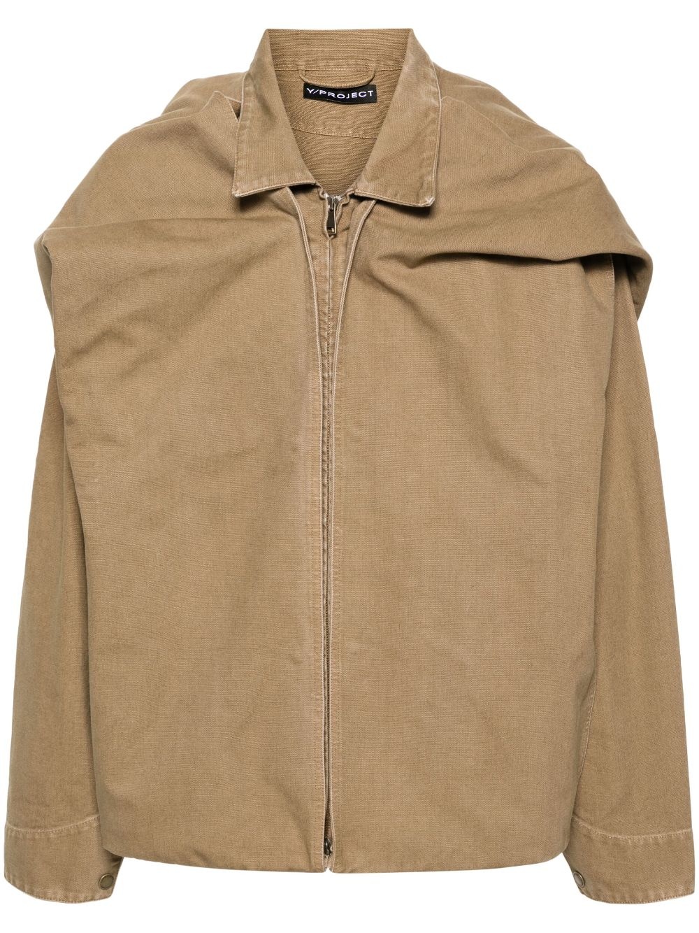 detachable-panel hooded jacket - 1