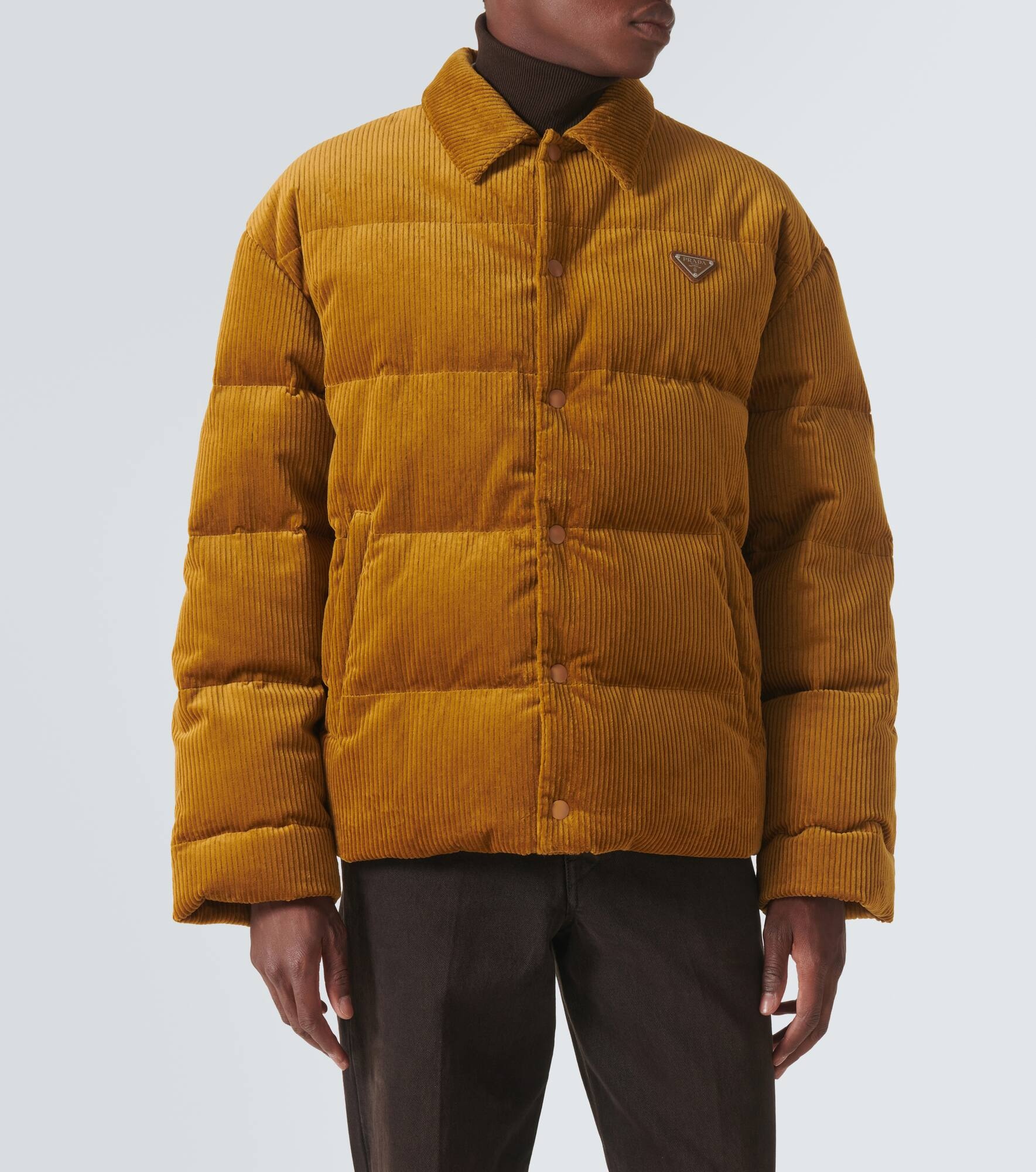 Cotton corduroy puffer jacket - 3