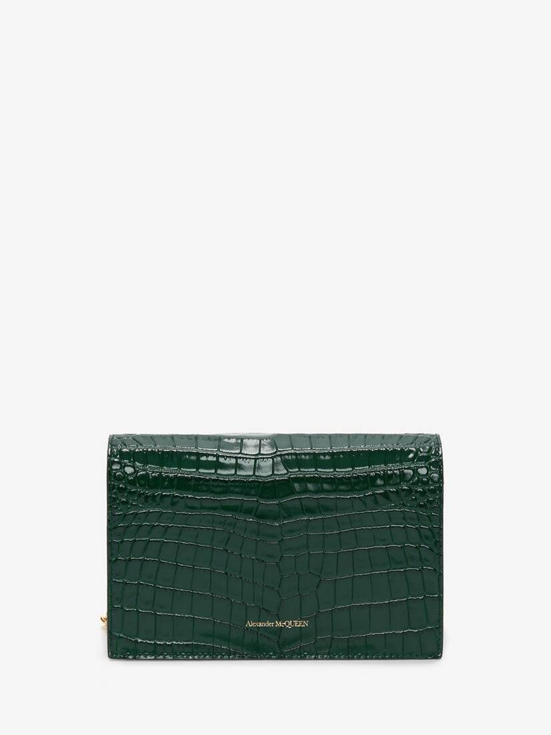 Women's Small Skull Bag in Emerald 3