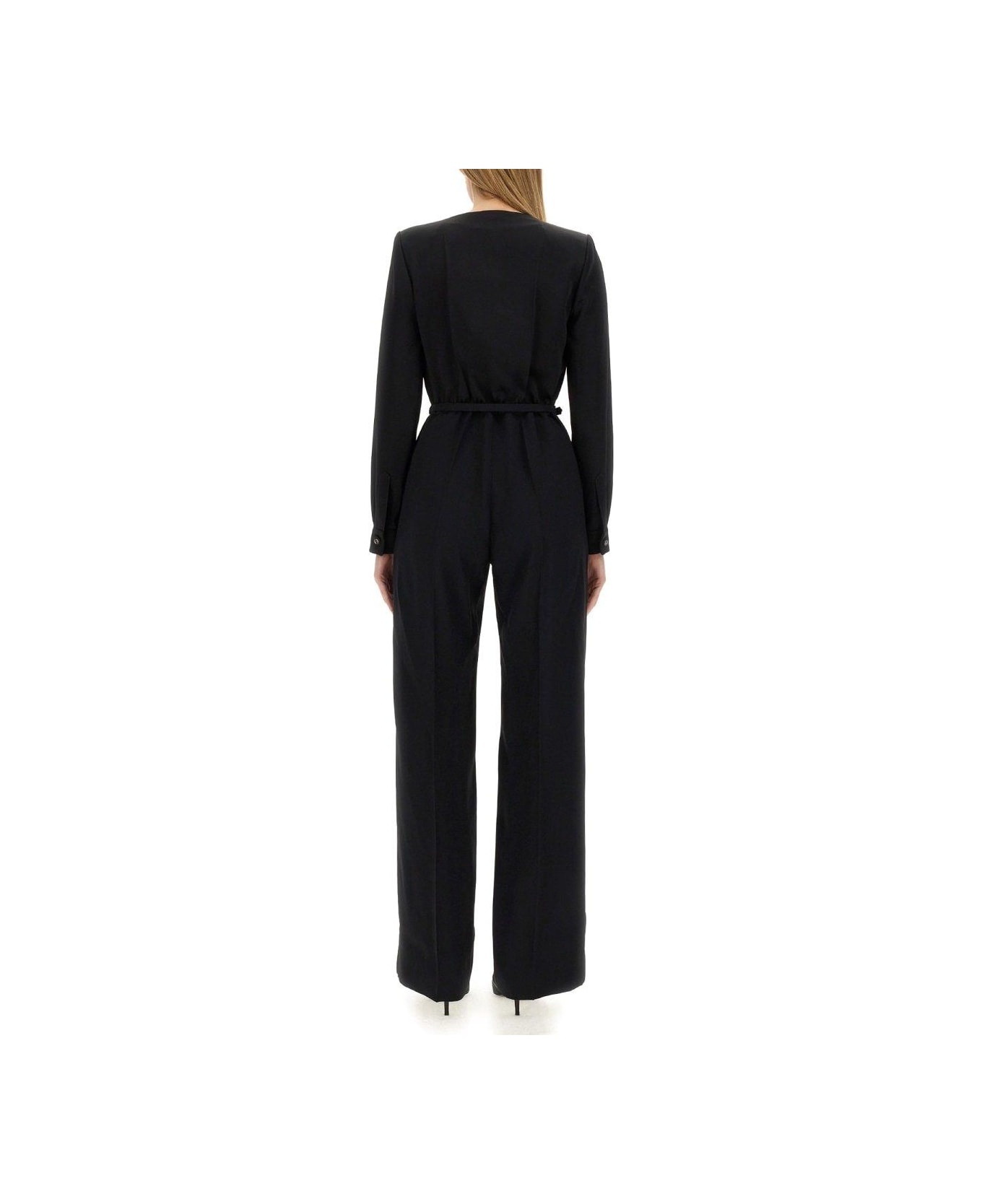 Satin Square G Belt Jumpsuit - 2