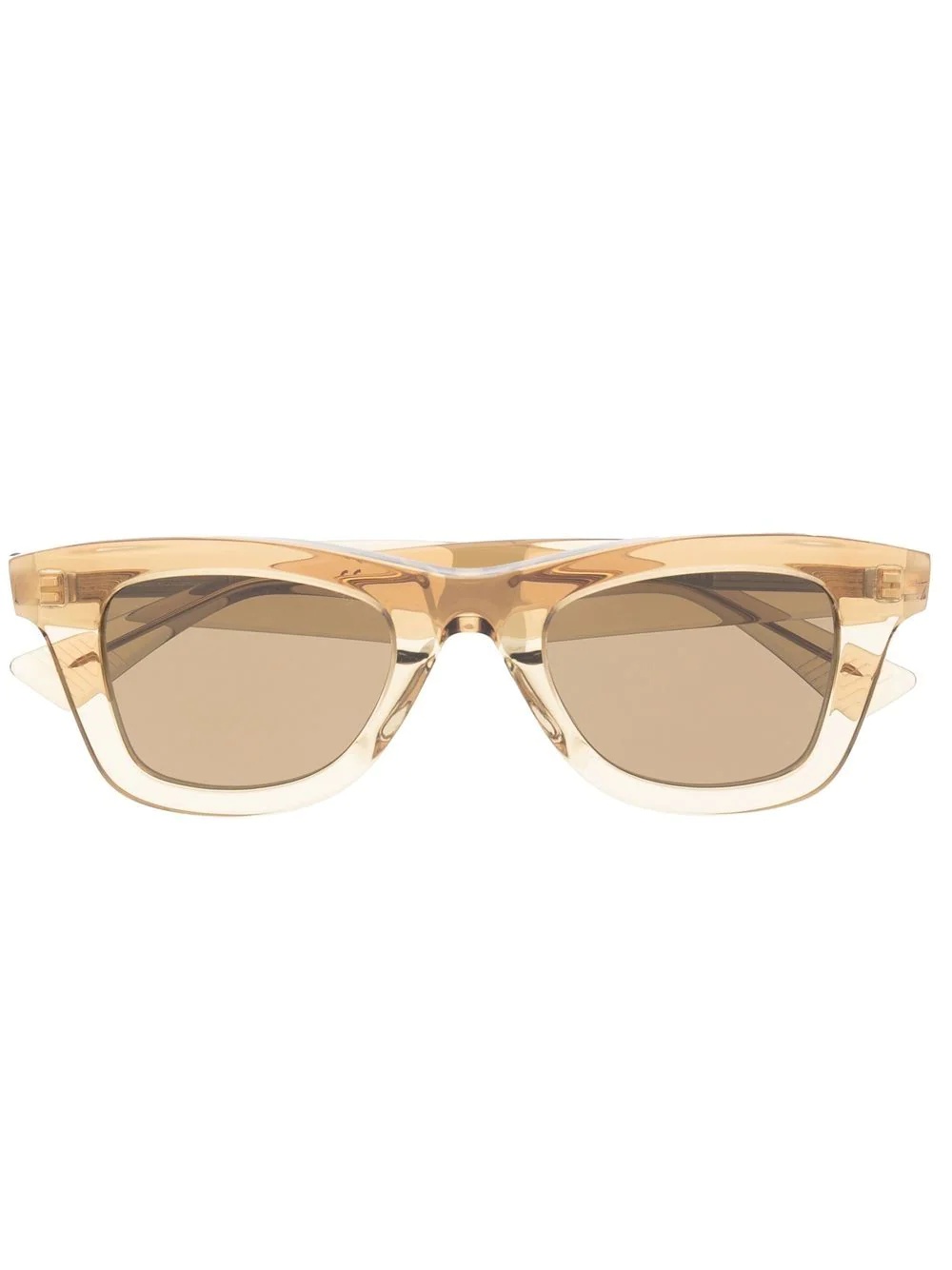 transparent square-frame sunglasses - 1