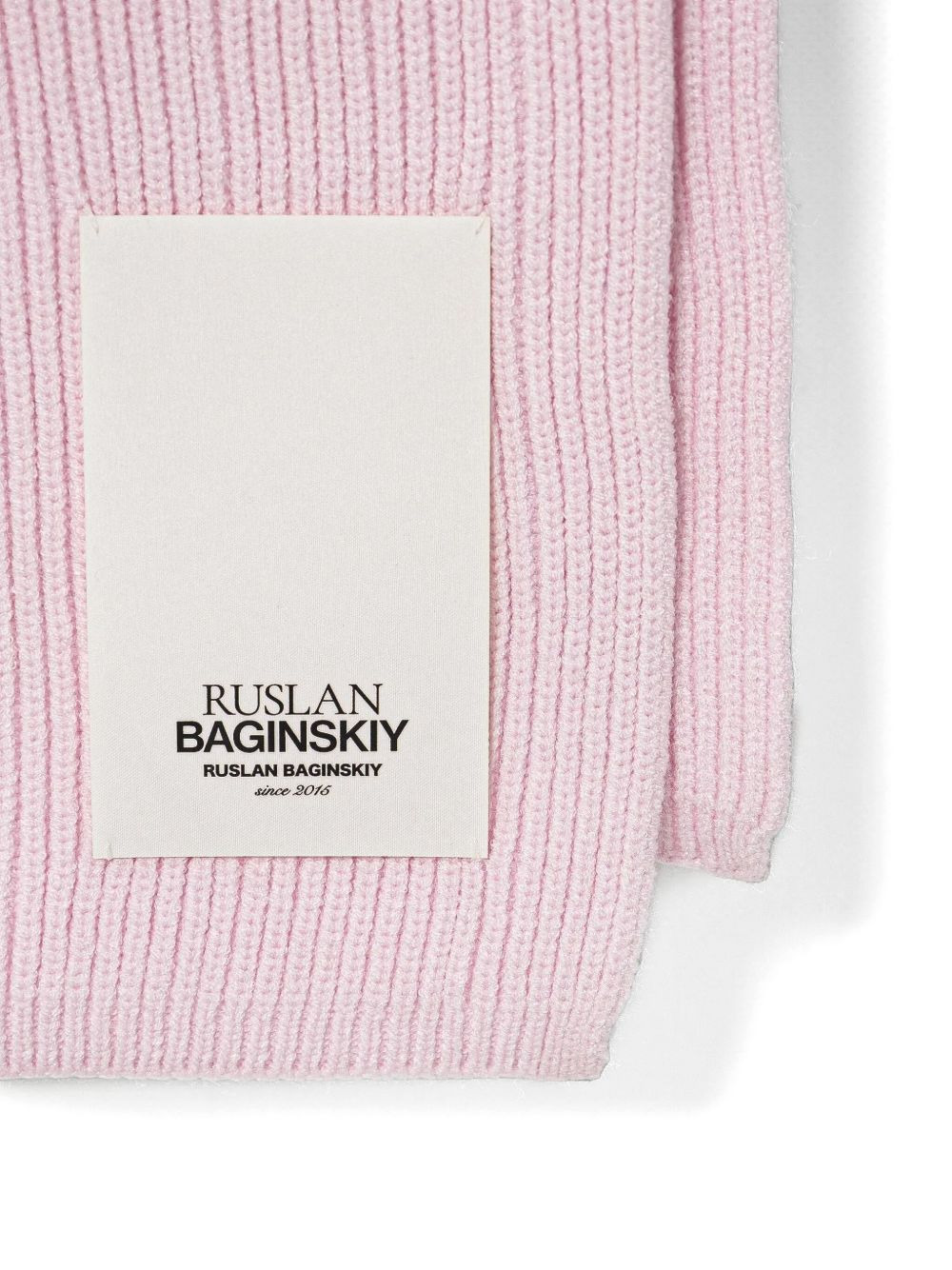 logo-patch scarf - 2