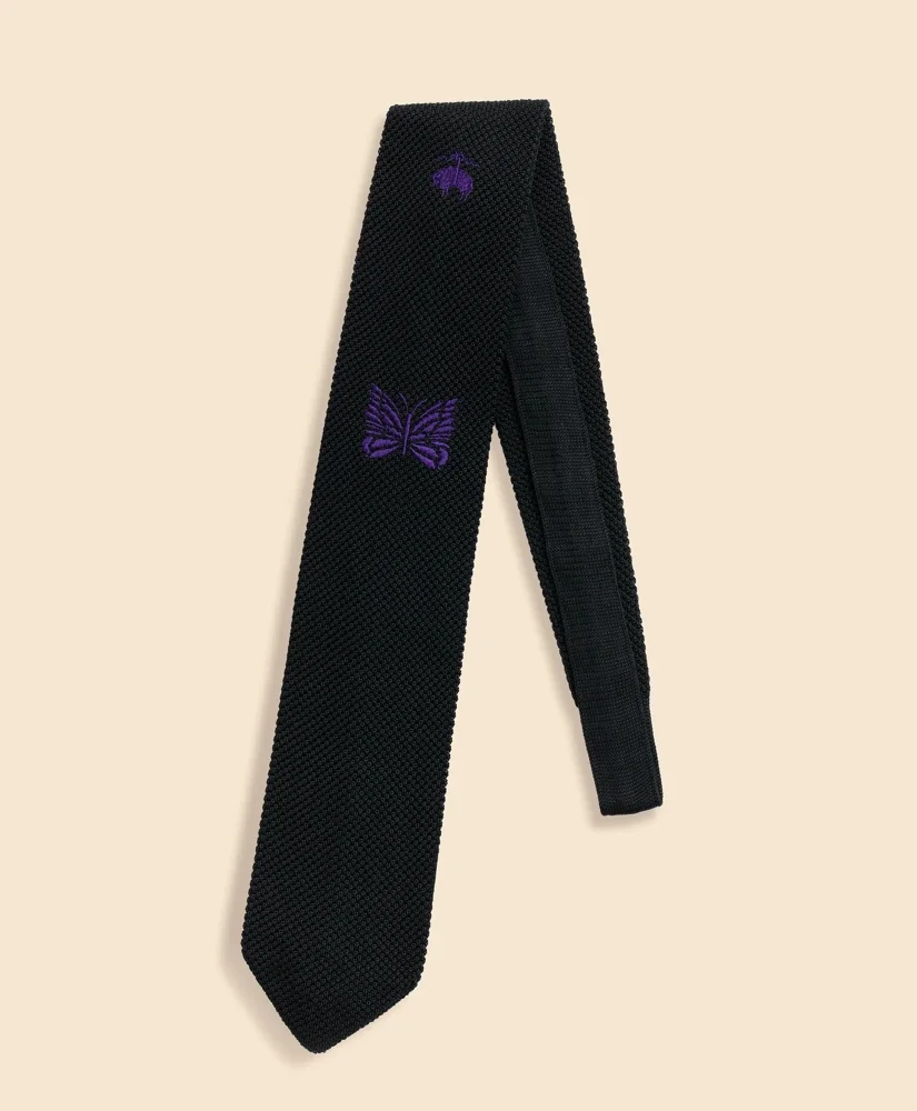 Brooks Brothers x NEEDLES Silk GF Papillon Knit Tie - 1
