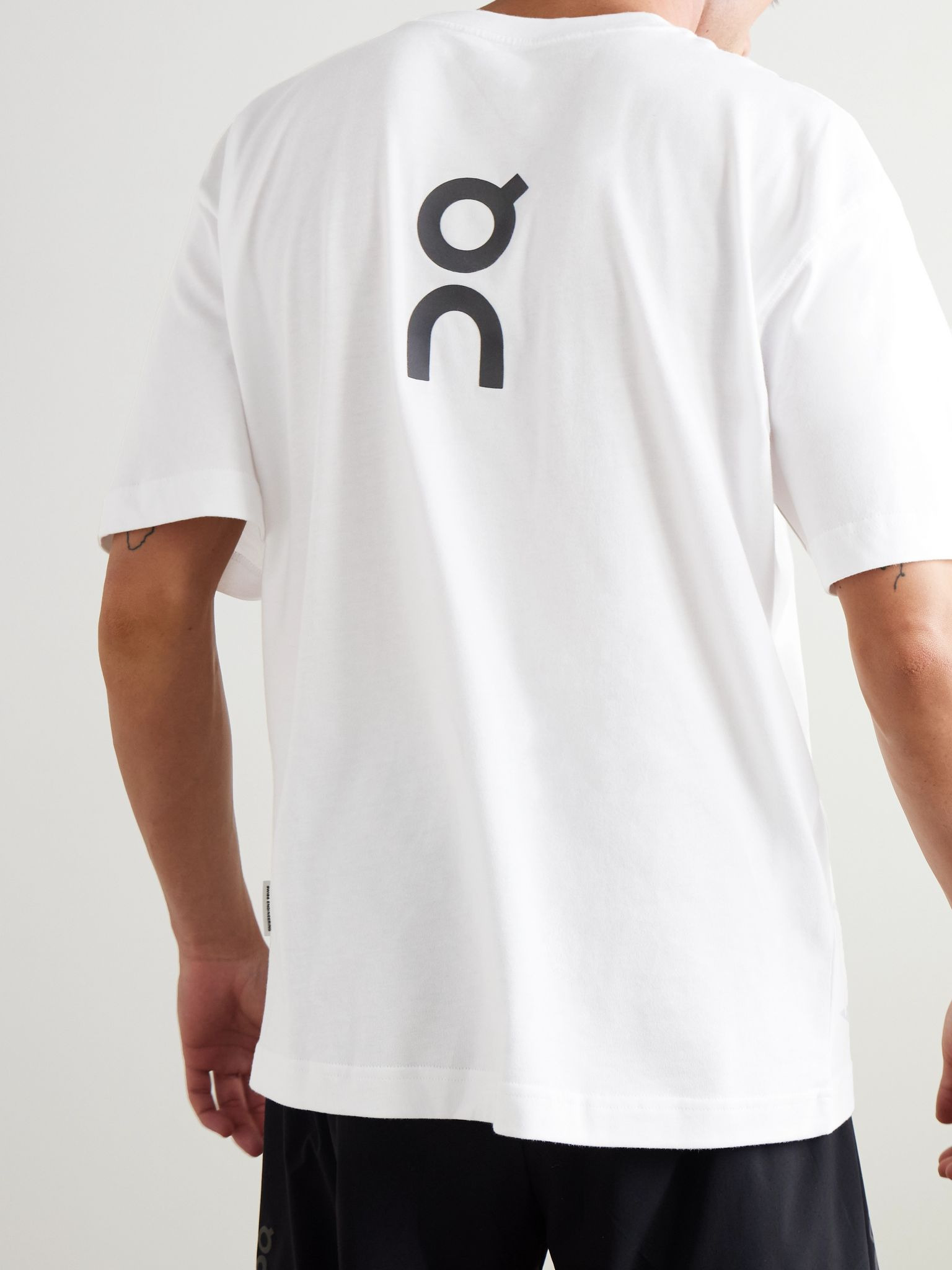 Club Logo-Print Cotton-Jersey T-Shirt White - 3