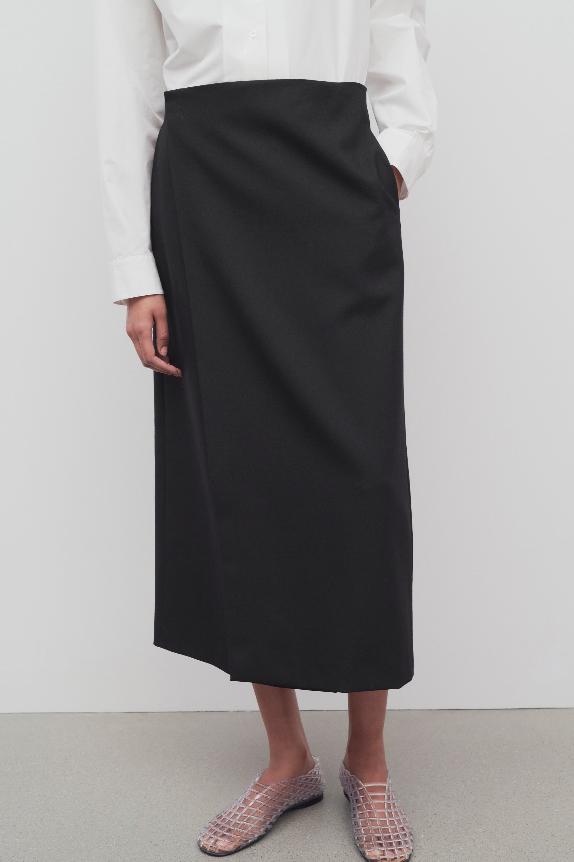 The Row Kavi Skirt in Wool | REVERSIBLE