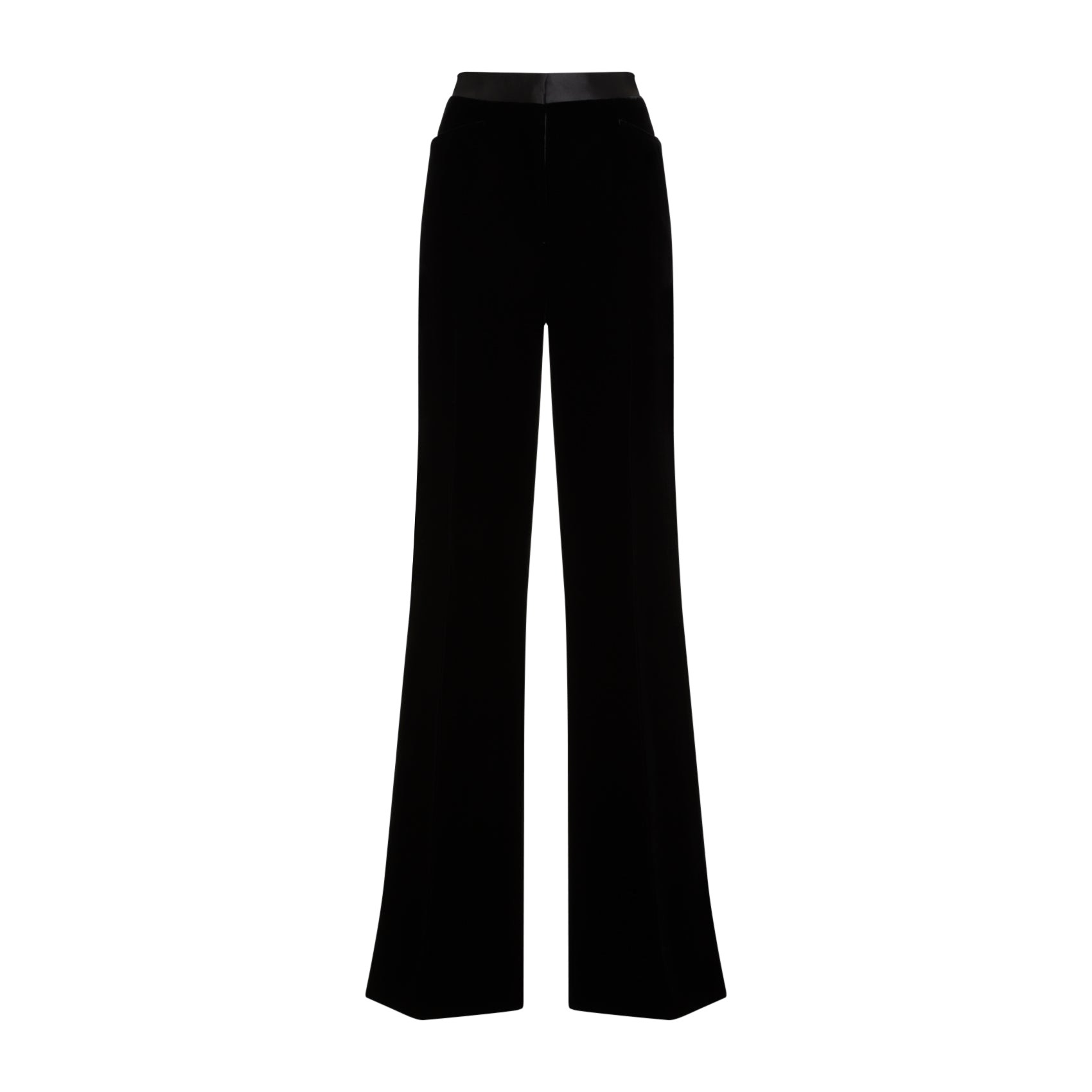 Tom Ford Viscose Velvet Boot Cut Pants Women - 1