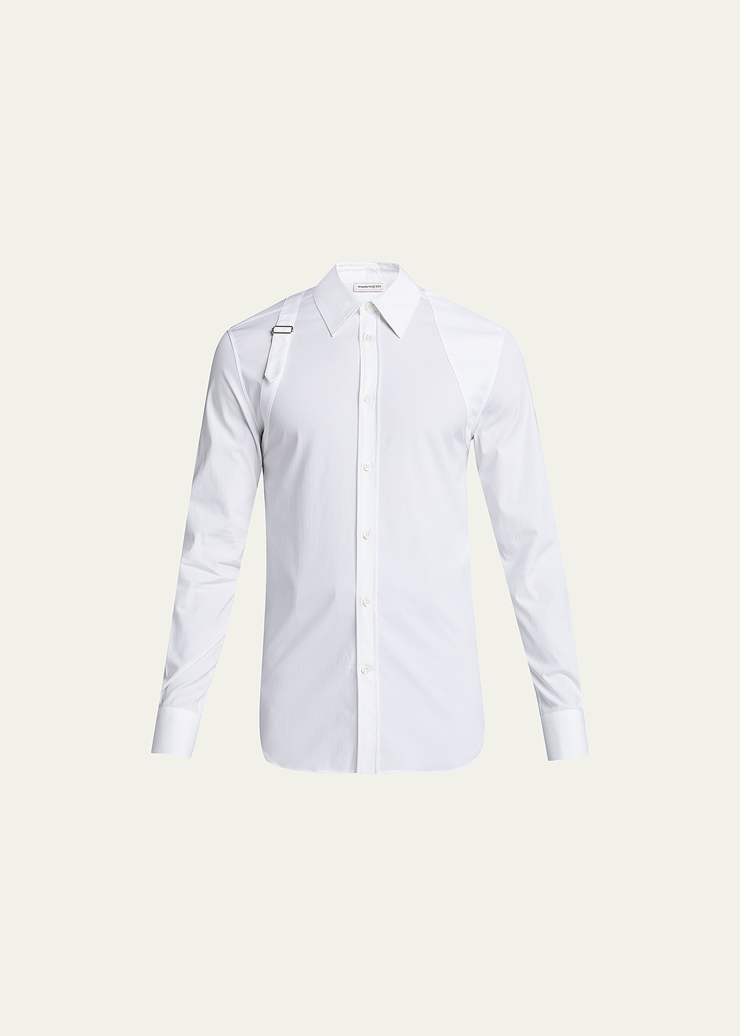 Alexander McQueen Men's Harness Sport Shirt w/ Strap