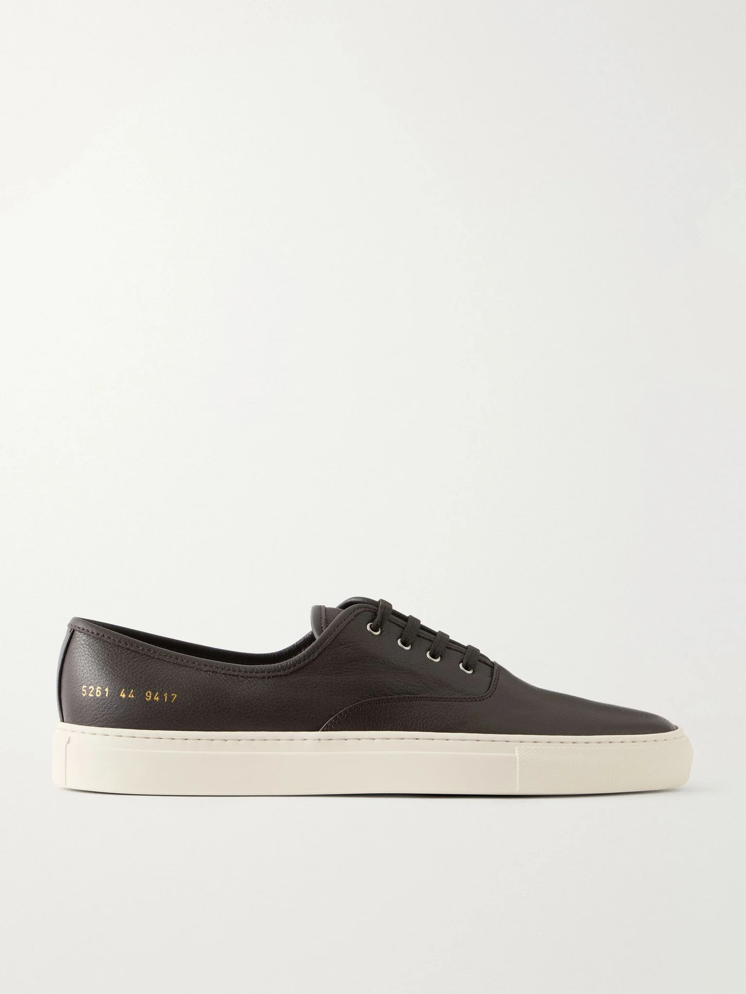 Deck Full-Grained Leather Sneakers Brown - 1