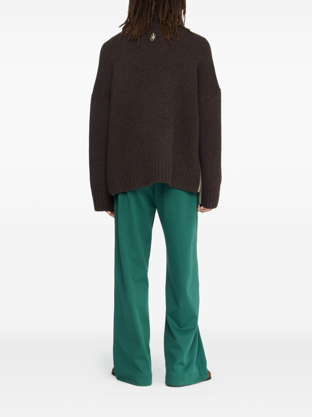 panelled high-neck sweater - 3