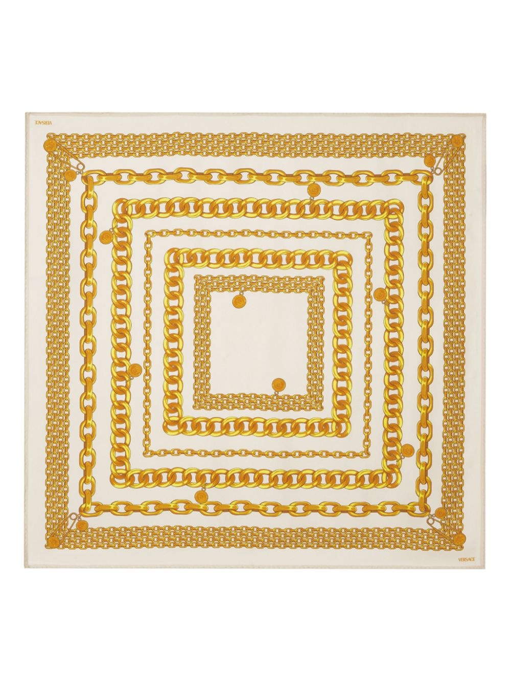 VERSACE chain link-print scarf | REVERSIBLE