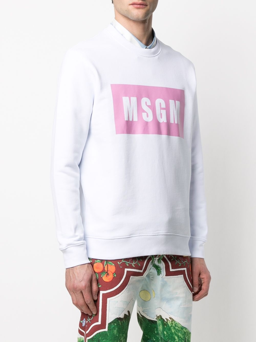 logo-print crew-neck sweatshirt - 3