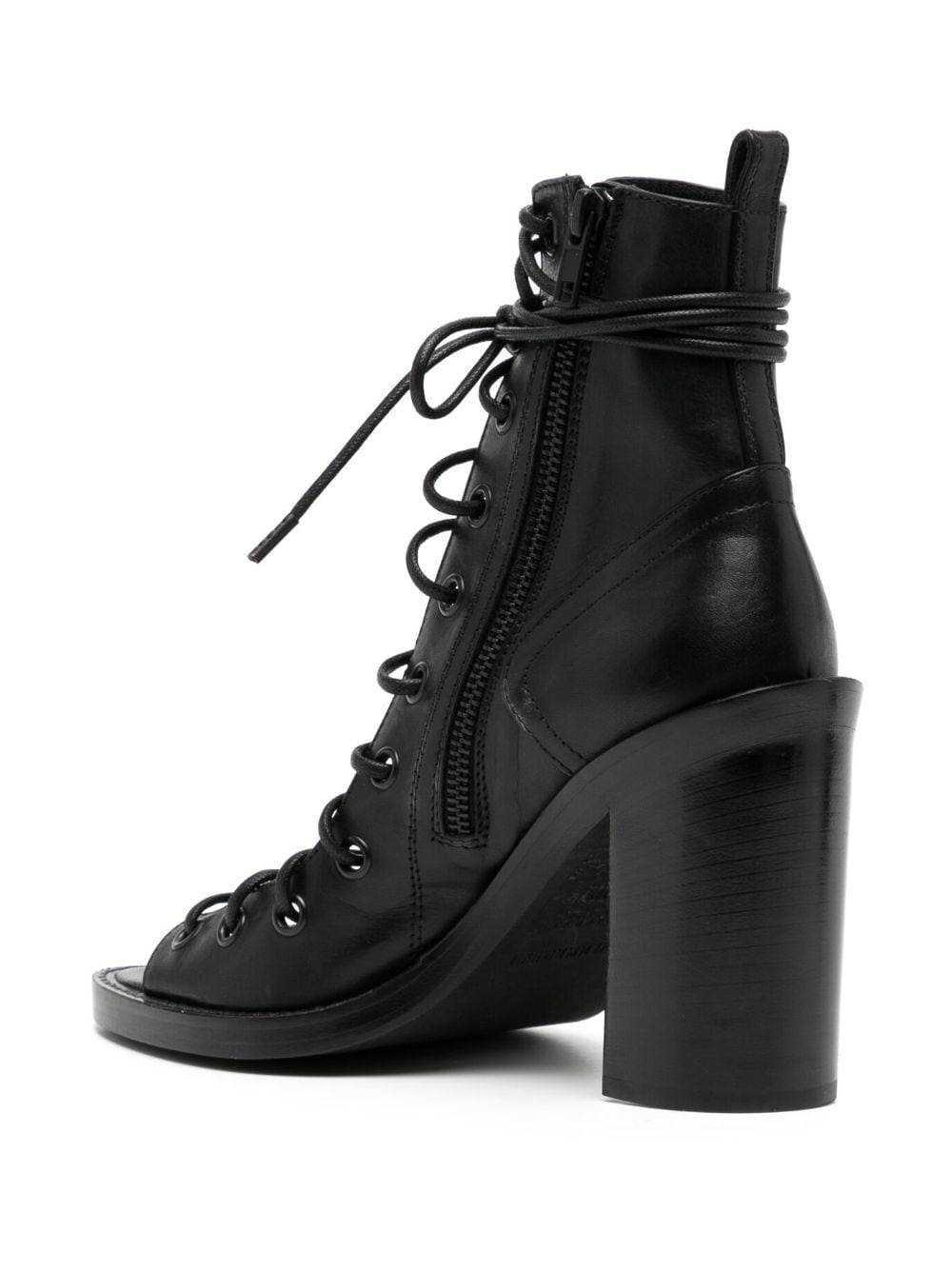 leather combat boots - 3
