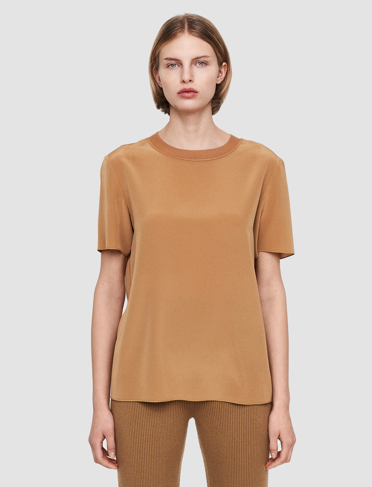 Silk Crepe de Soie Rubin Blouse - 3