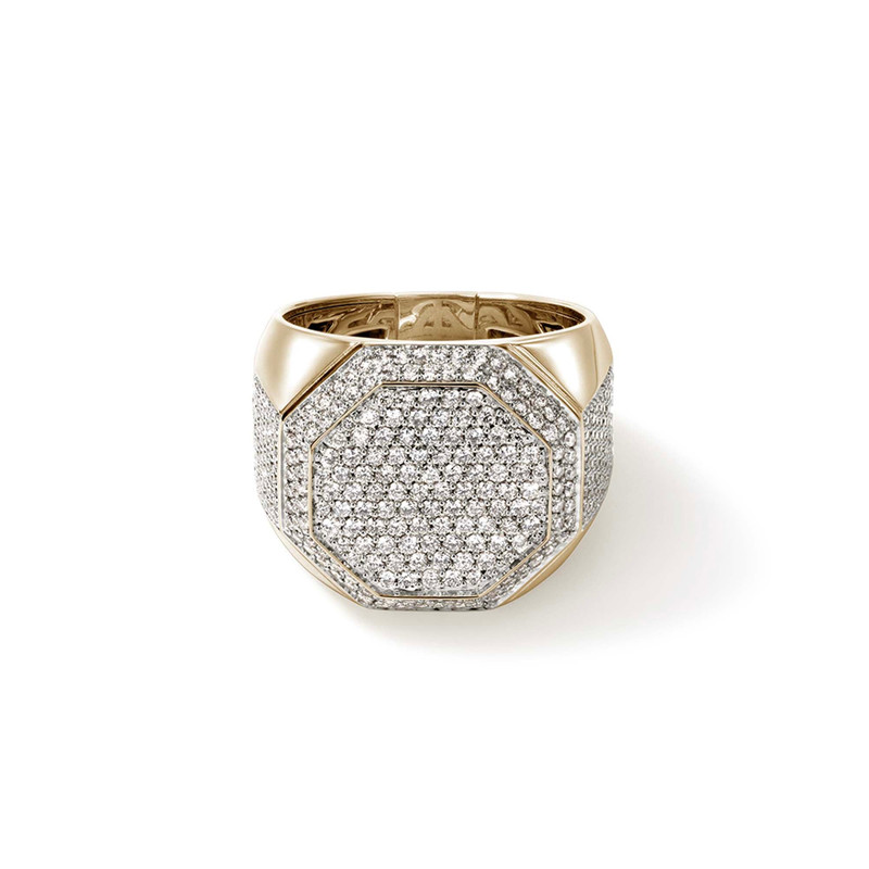 Signet Ring, Gold, Diamonds 1