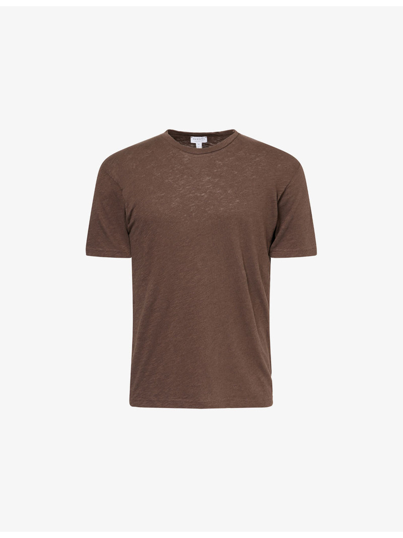 Short-Sleeve Cotton-Linen T-Shirt 1
