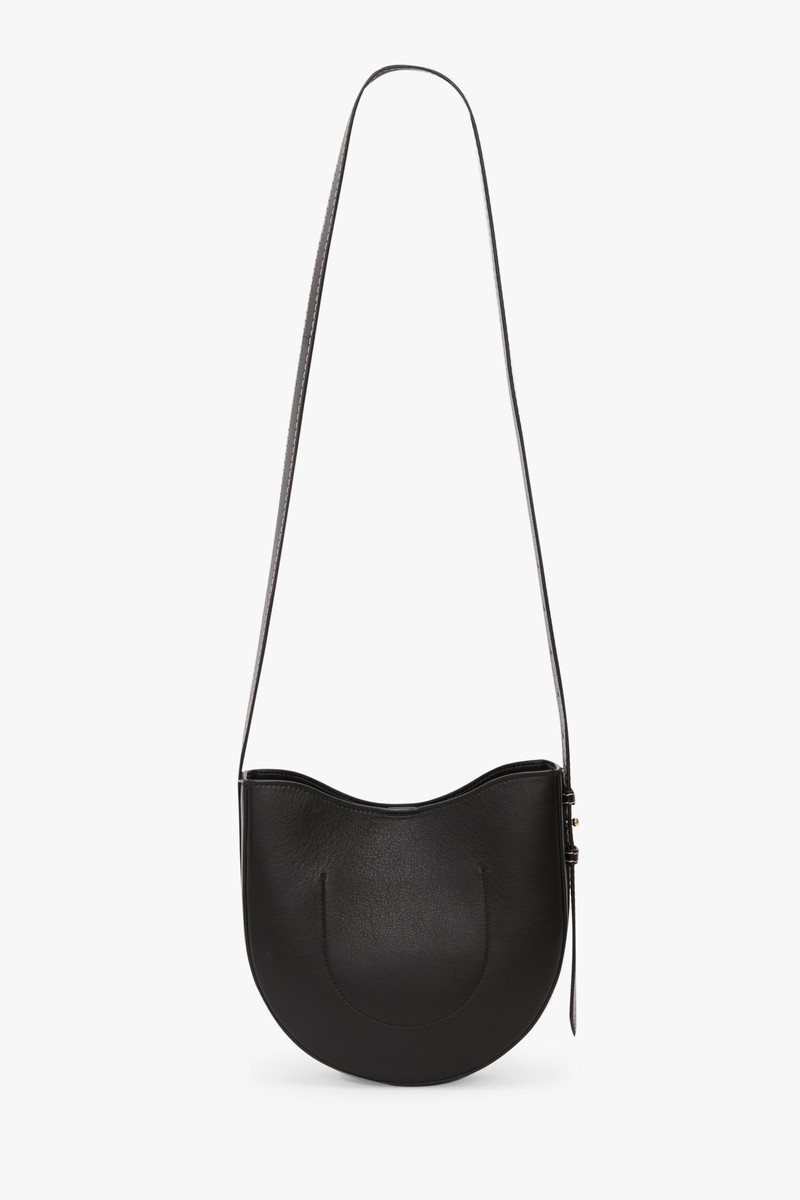 Dia Crossbody Bag In Black Smooth Leather 6