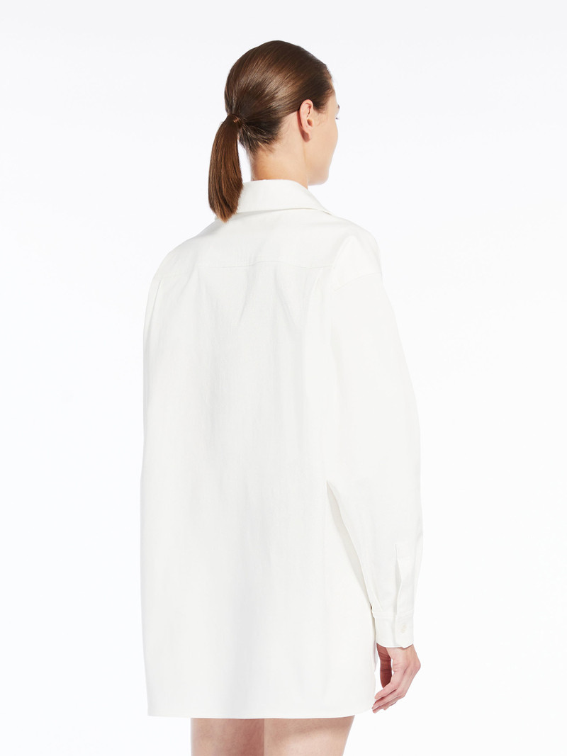 MATASSA Oversized shirt in stretch gabardine 4