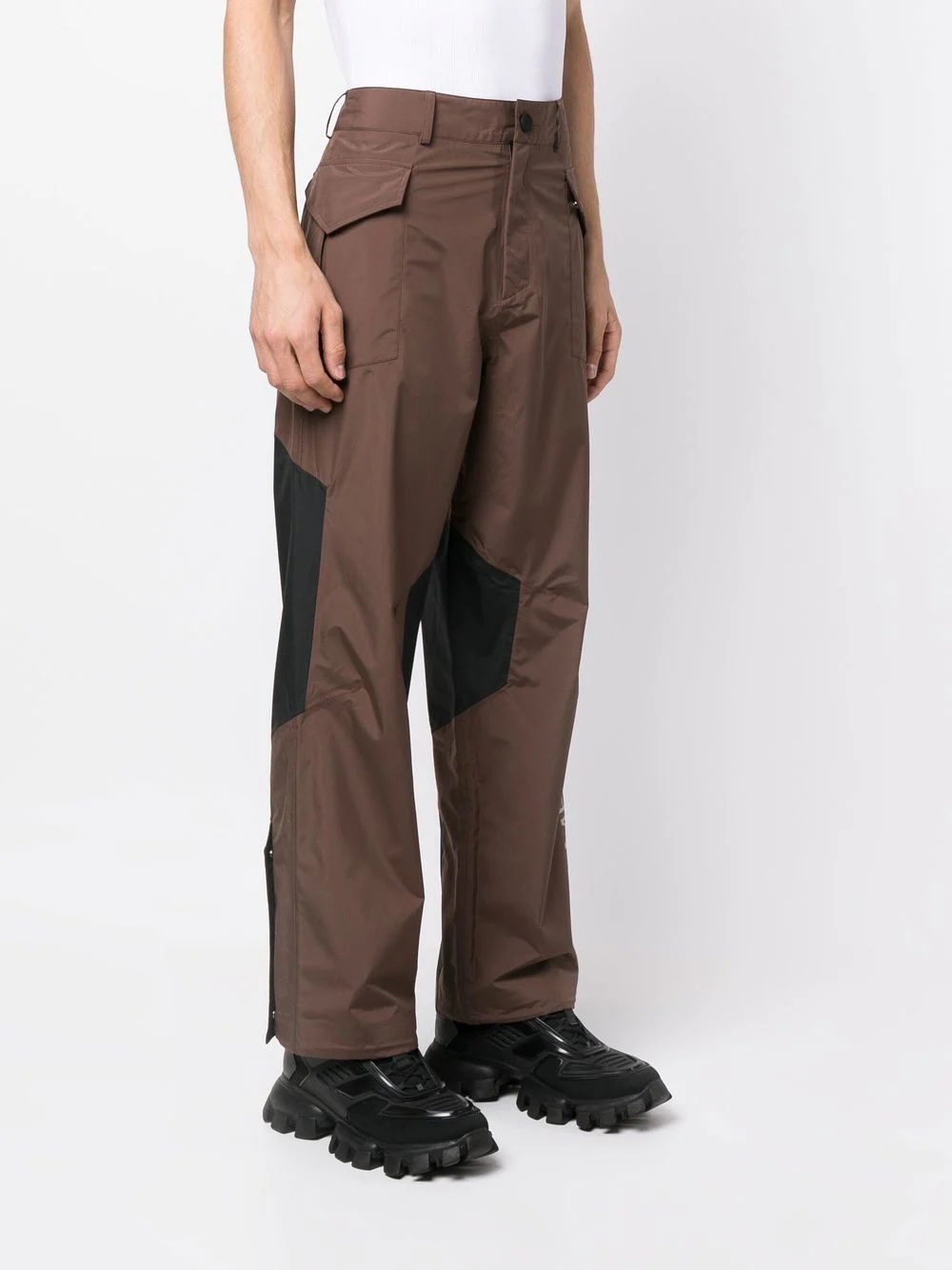 straight-leg cargo trousers - 3