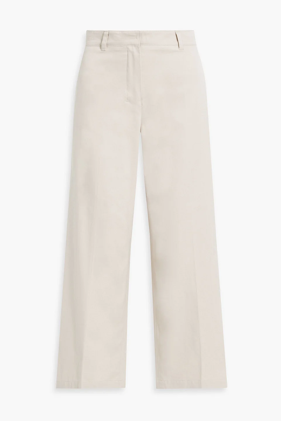 Cotton-twill wide-leg pants - 1