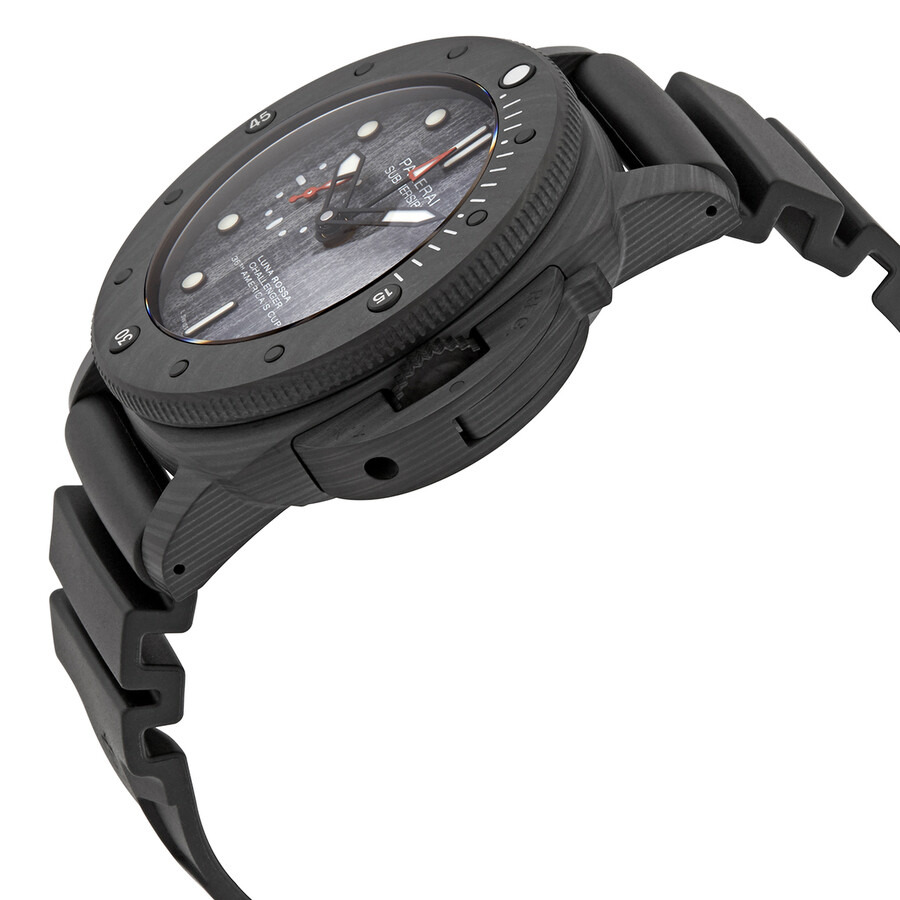 Pre-owned Panerai Submersible Luna Rossa Black Dial Men's Watch PAM01039 - 2