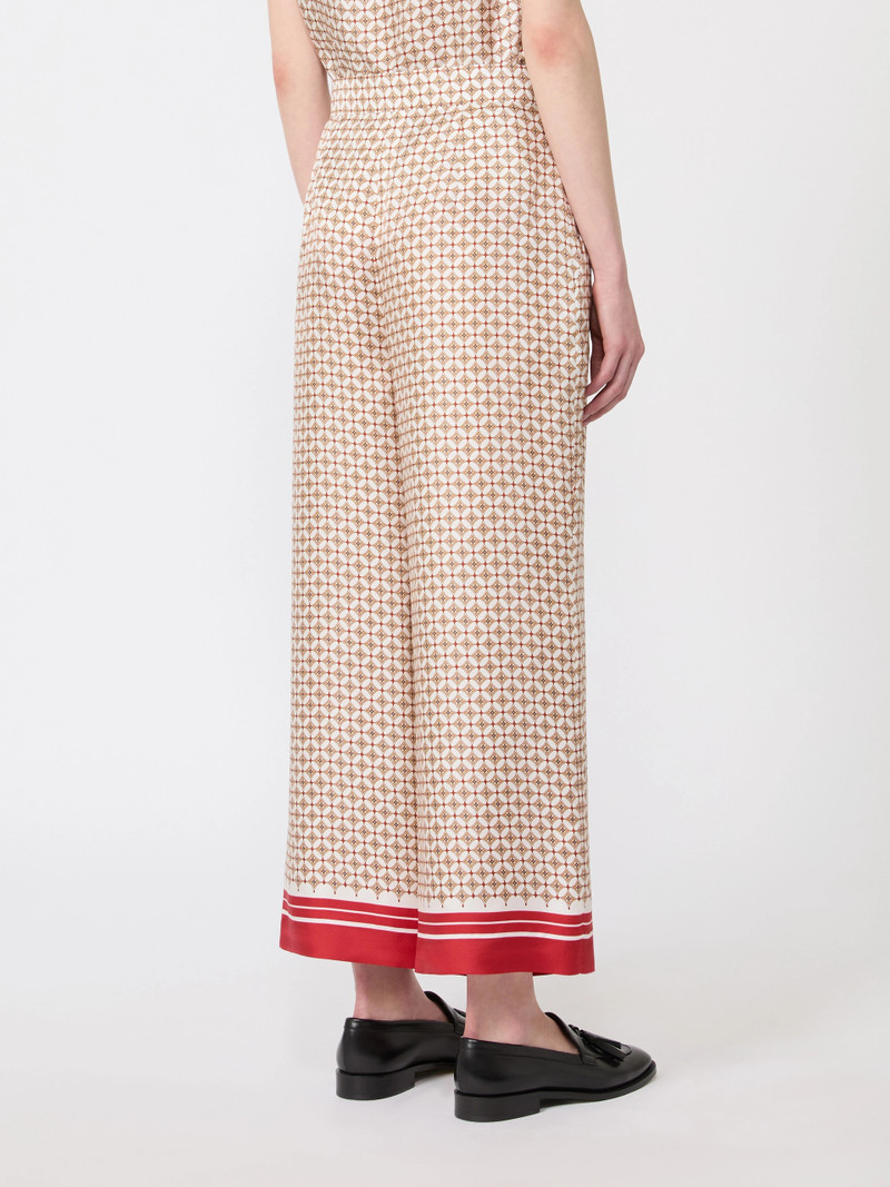OTTELIA Printed silk trousers - RED 4