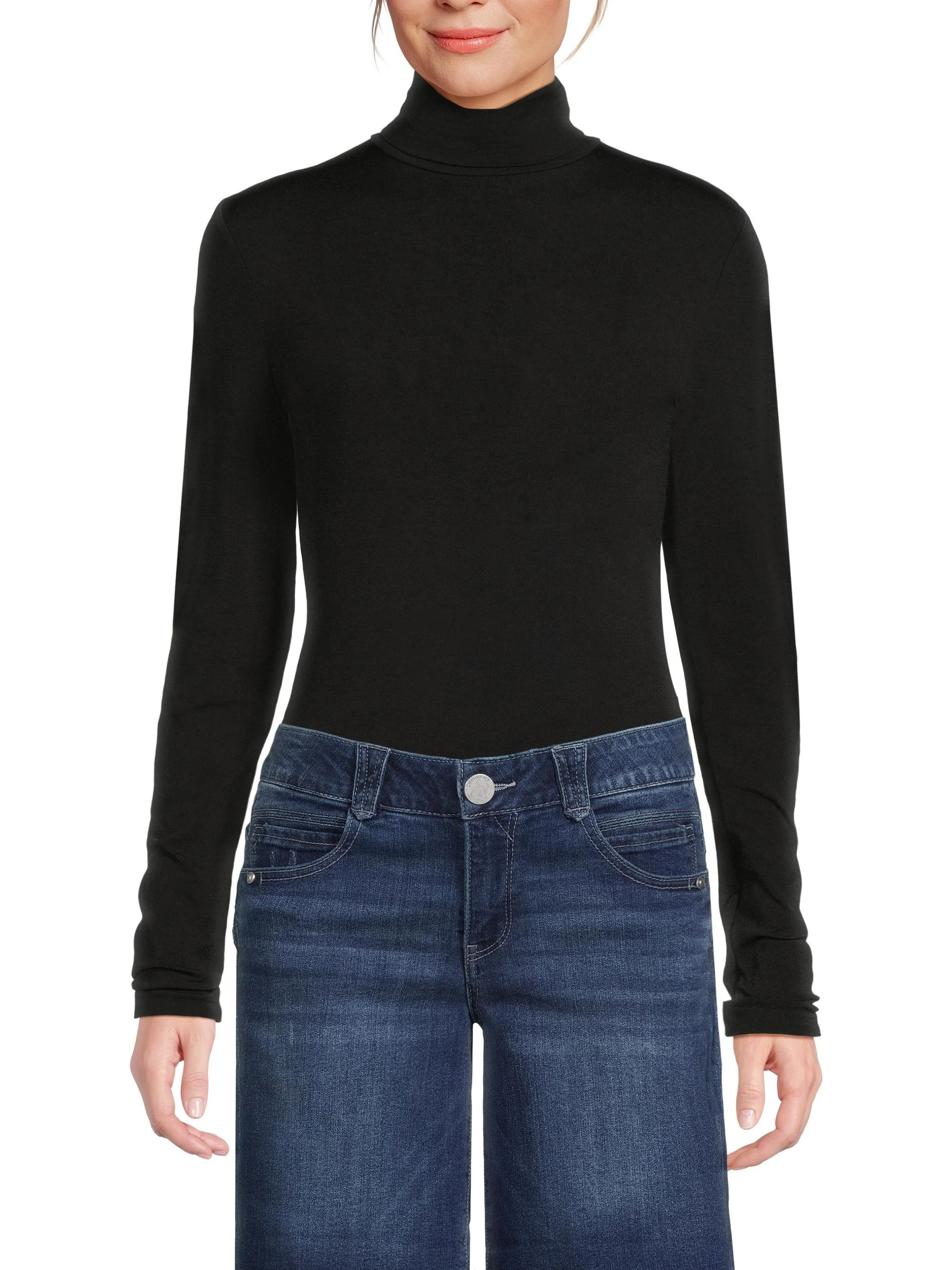 Women's Colorado Turtleneck Bodysuit - Black - 1