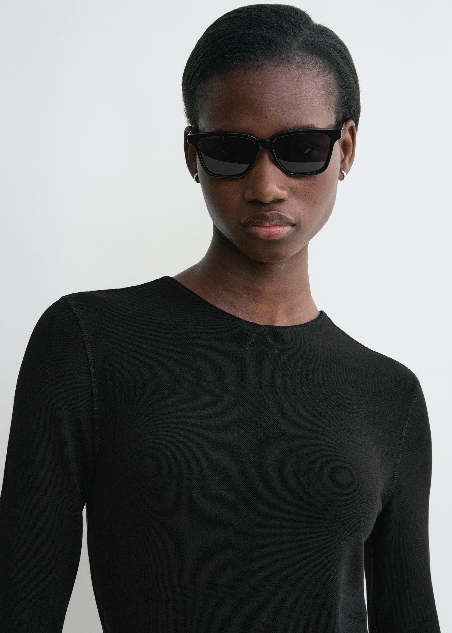 Monogram knit top black - 5