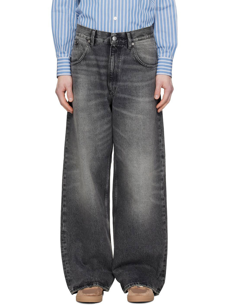 Black Super Wide Jeans 1