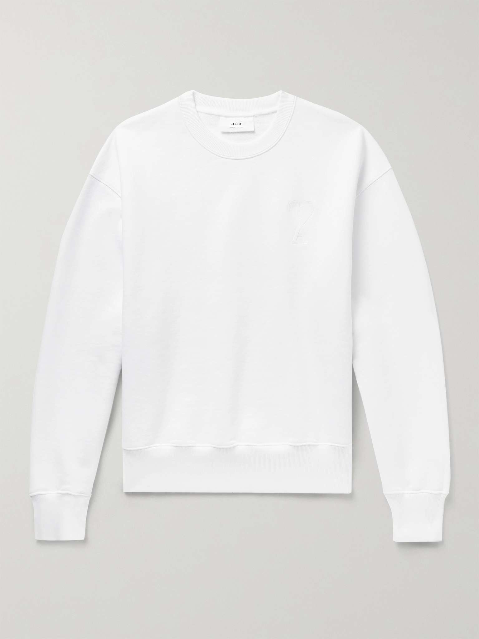 Logo-Appliquéd Cotton-Jersey Sweatshirt - 1