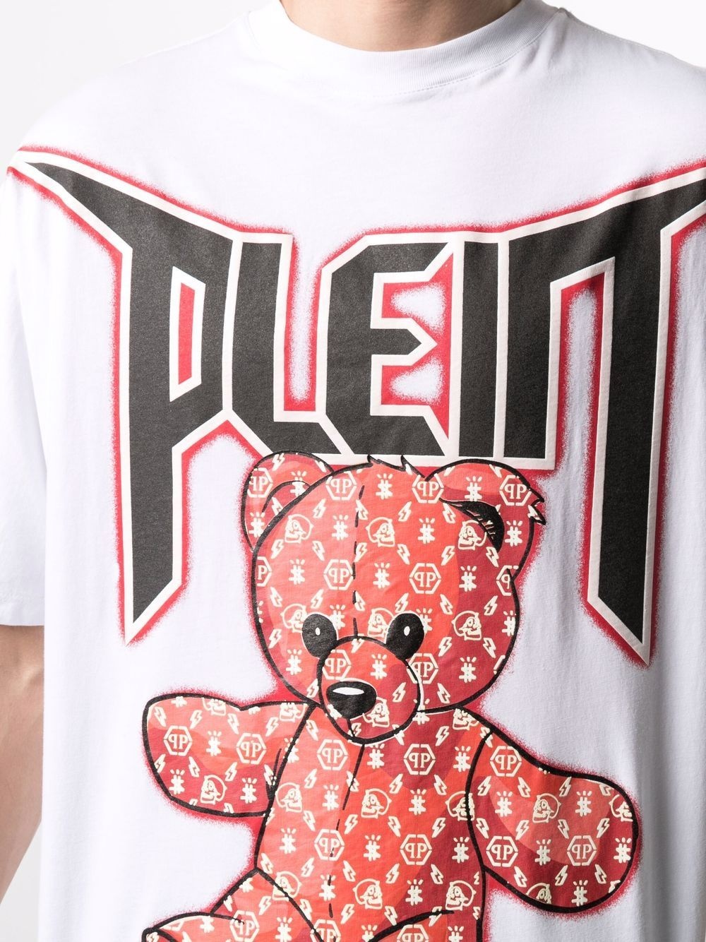 teddy bear-print T-shirt - 5